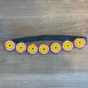 Handmade chakira bead flower headband